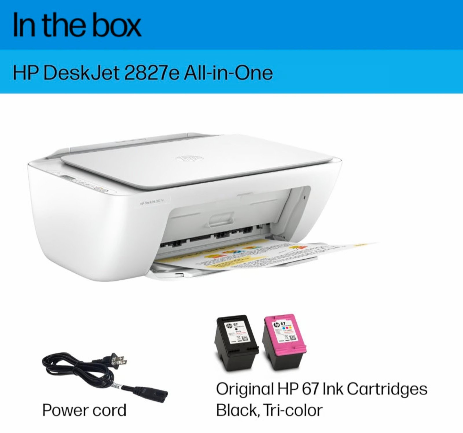 Imprimante HP DeskJet 2827e – Image 3